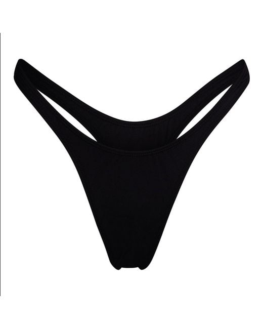 Minimale Animale Black Nolita Thong Bikini Bottom