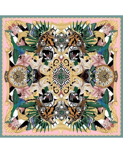 Emily Carter Green The Baroque Tiger Scarf