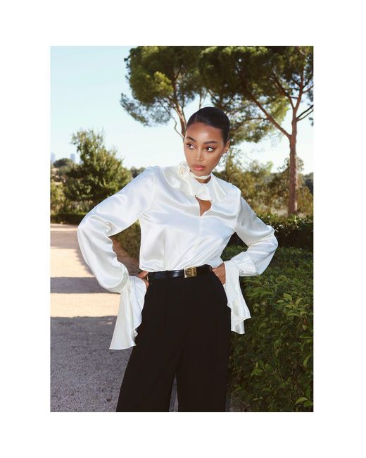 Jnsq (Je Ne Sais Quoi) Yellow Marie-Antoinette Silk Blouse