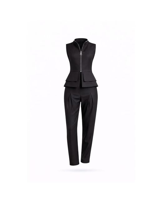 Lumina Eligma Black Construct Suit Pants Ensemble