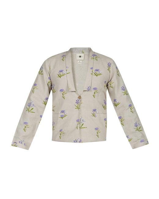 Em & Shi Gray Neutrals Sweet Blazer