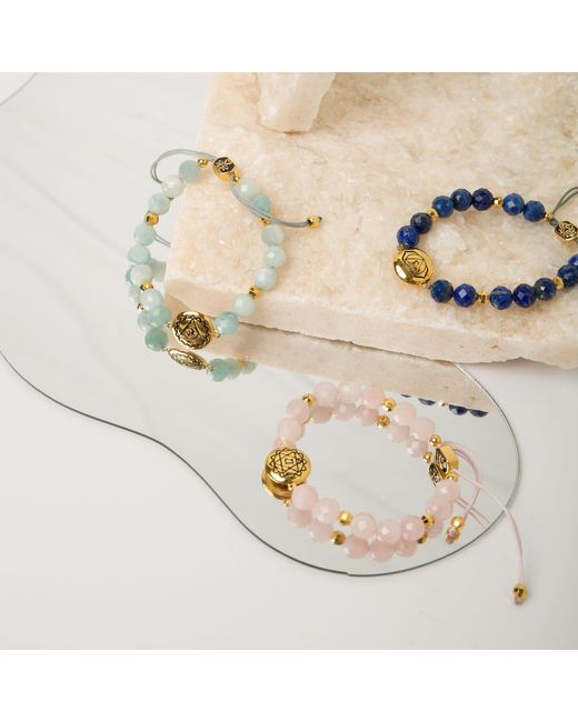 Seven Saints Pink Heart Chakra Rose Quartz Divine Love & Compassion Bracelet