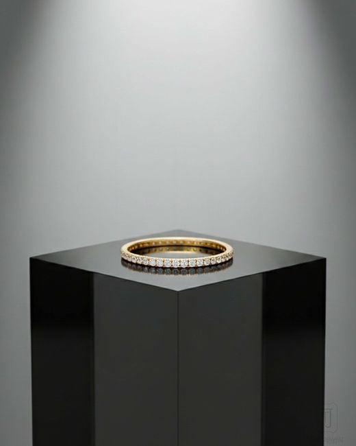 The Jewelz White Stellar Line Petite Eternity Ring