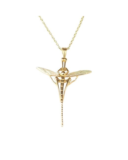 Simon Kemp Jewellers Metallic Art Nouveau Dragonfly Pendant Eighteen Carat On