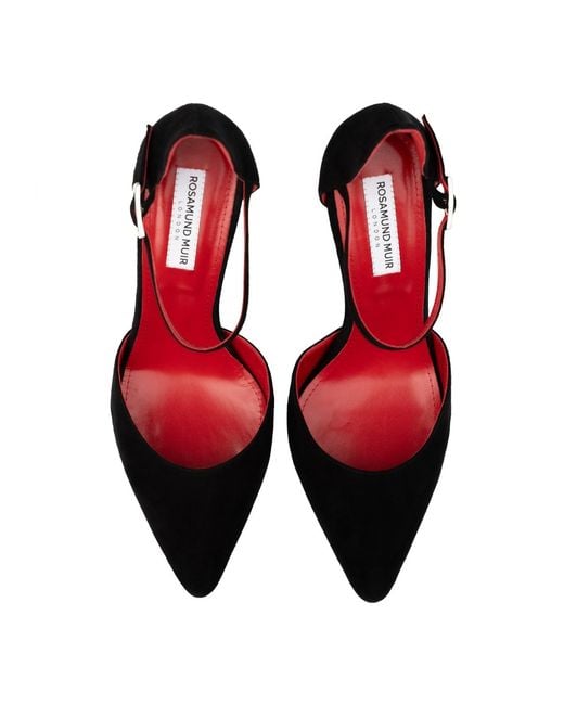 Rosamund Muir London Red Lumina Suede Heels