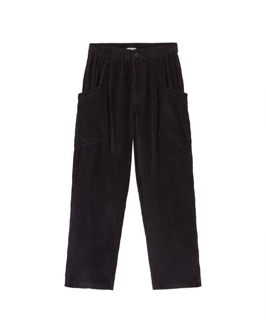 Thinking Mu Blue Relaxed Corduroy Cargo Max Pants for men