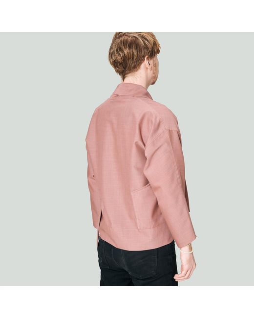 MOE Brown Rose Wool Vest Jacket