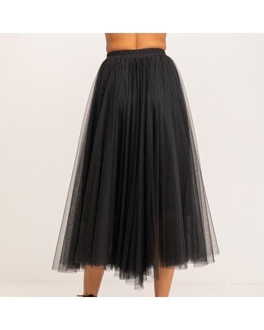 Tantra Spain Sl Black A-Line Tulle Skirt With Elastic Waistband