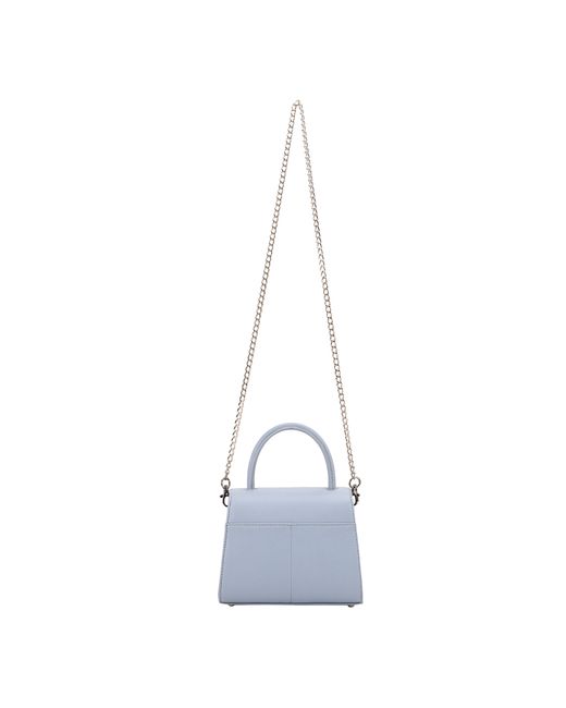 Paul Costelloe Blue Cilo Leather Crossbody Bag