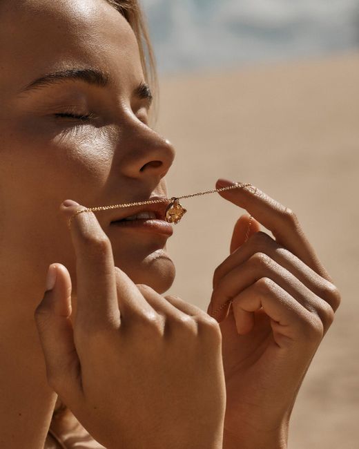 Amber Sceats Metallic Forage Necklace