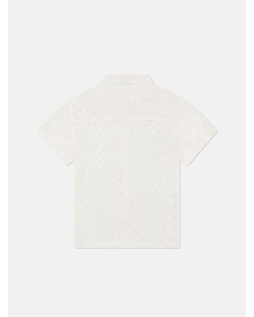 Wesc White Mesh Camper Shirt for men