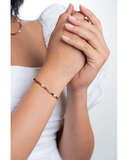The Link Between Metallic Multi Renaissance Mosaic Vermeil Bracelet