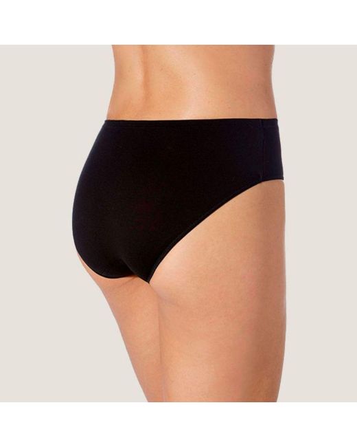 Zd - Zero Defects Black Mid-Rise Diana Briefs
