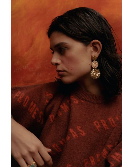 Lavani Jewels Metallic Geyser Earrings