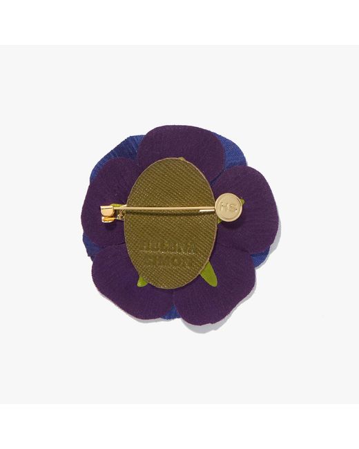 Helena Simon Blue The Anemone Floral Brooch