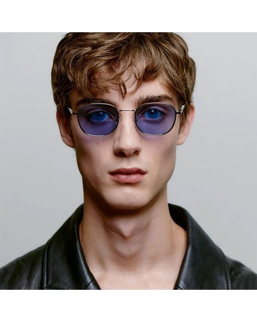 A.Kjærbede Blue Hello Sunglasses for men