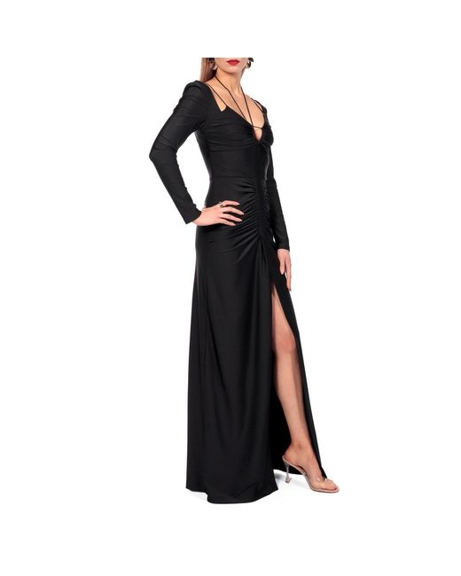 AGGI by HALEWSKI Black Dianna Maxi Maxi Evening Dress