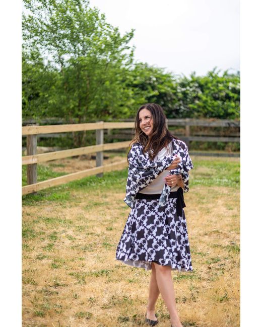 FORZA CAVALLO Black Mirror Horse Square Scarf