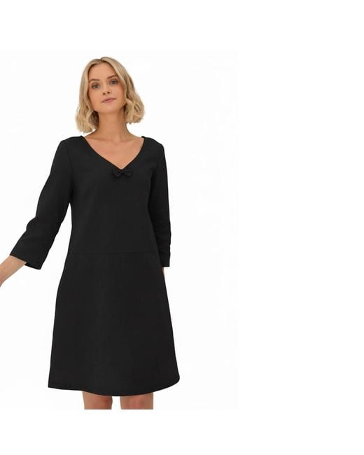 LeMuse Black Sun — V-Neck Stonewashed Linen Dress