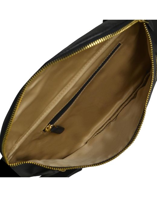 BELYSA Black Odine Leather Bumbag