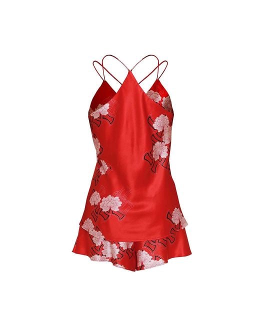 Emma Wallace Red Rouge Cami Set