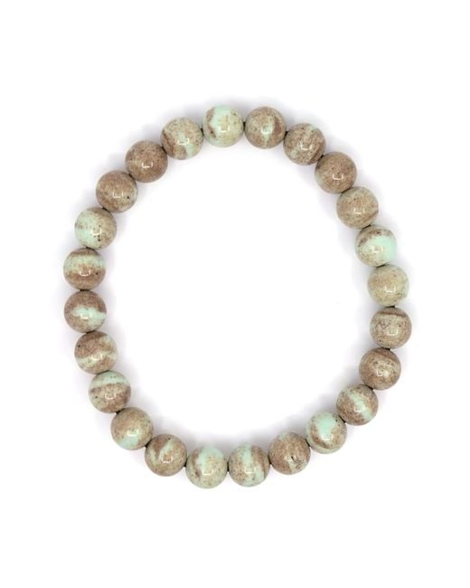 Shar Oke Metallic Ice Obsidian & Jasper Bracelet Stack for men