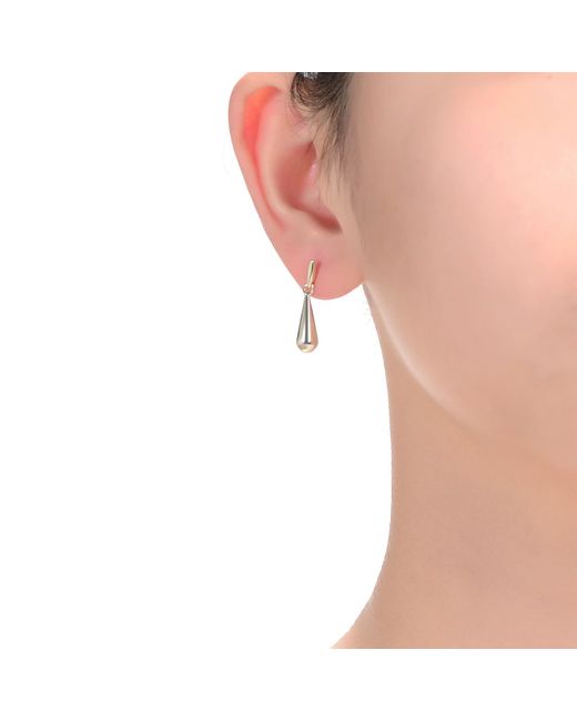 Genevive Jewelry Metallic Rachel Glauber Plated Drop Earrings