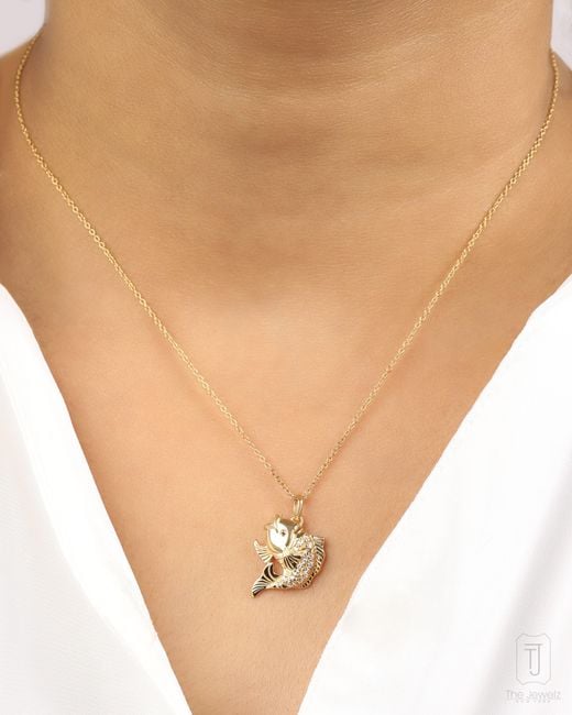 The Jewelz Metallic Neutrals Sea Song Fish Necklace – Nautical Jewelry Gift