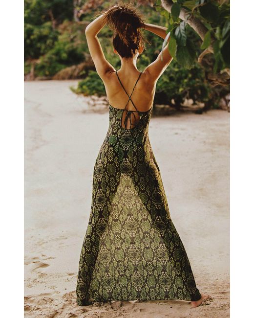 Sunkissed Green Beach To Bar Dress