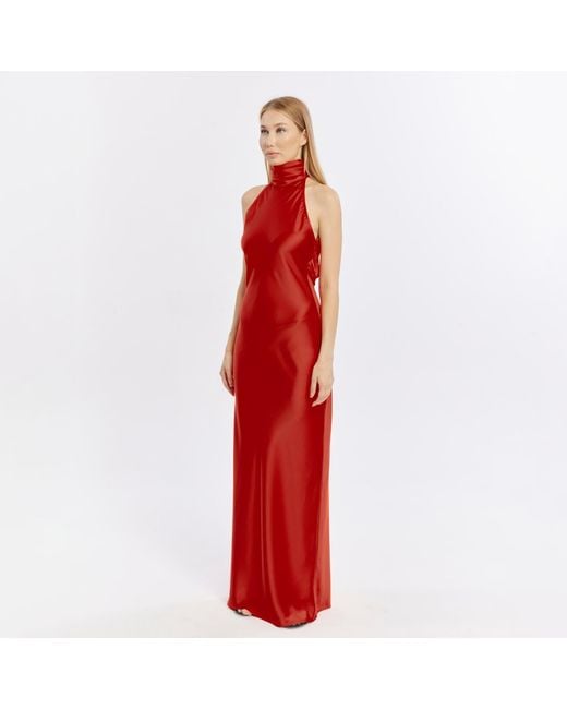 Herfetch Red Maxi Vd Dress