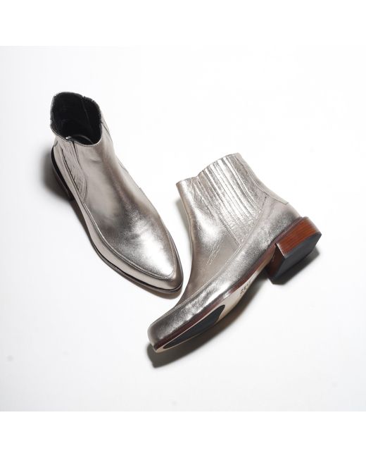 Mafalda Metallic Cordelia Ankle Boots