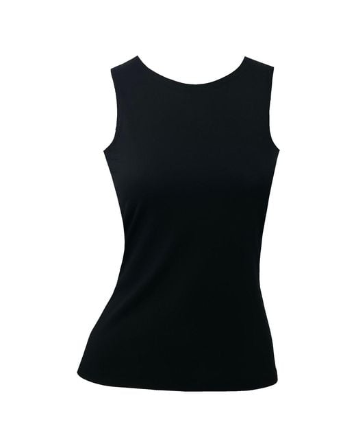 Me & Thee Black Pardon My French Muscle Back Top
