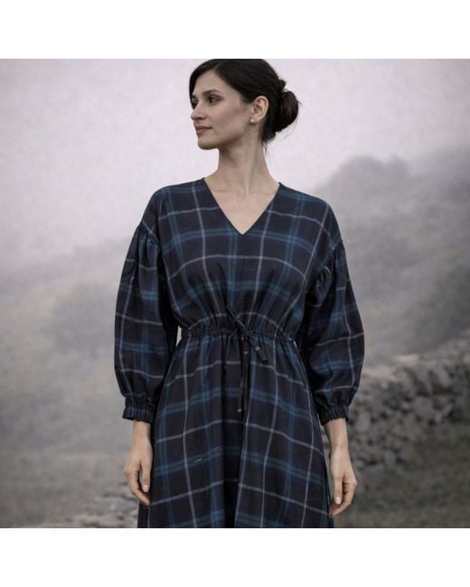 NUMBAT Black Klara Tartan Dres