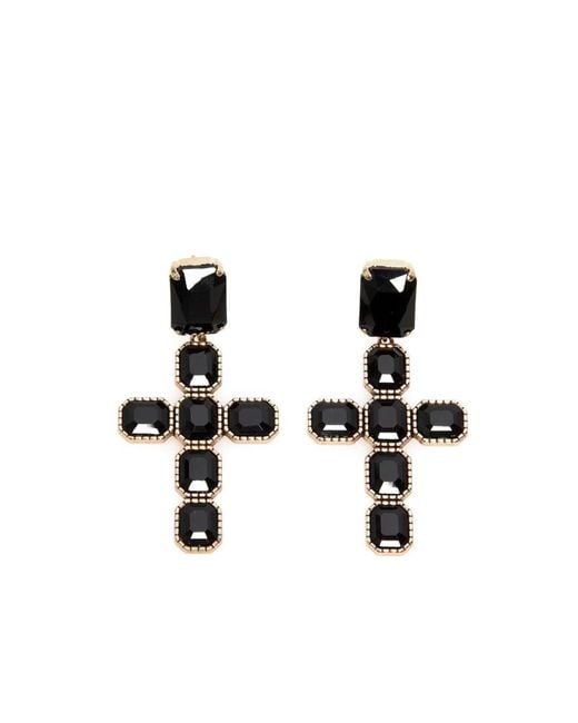 Addicted Black Calliope Crystal Earrings Plated