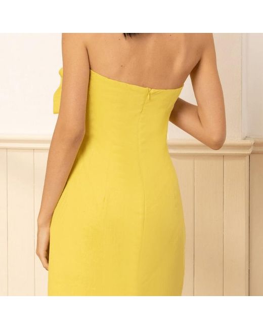 Yumi Kim Yellow Rio Chartreuse Linen Dress
