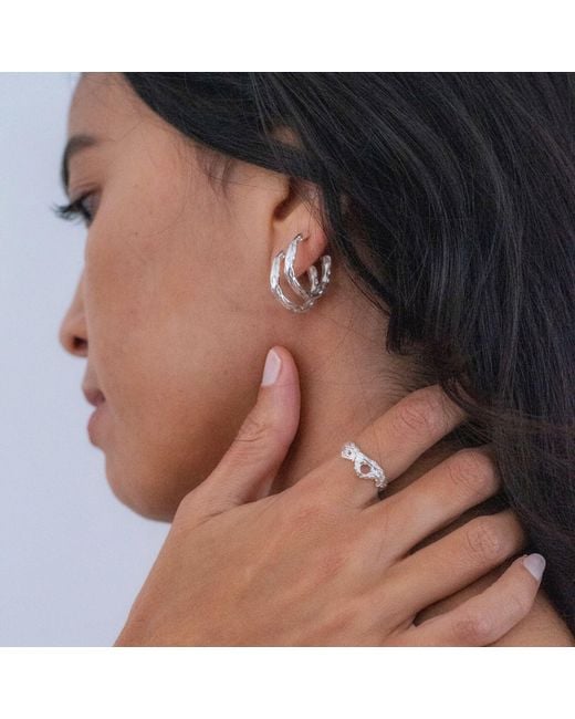 ASSUWA Metallic Galatea Hoop Earrings