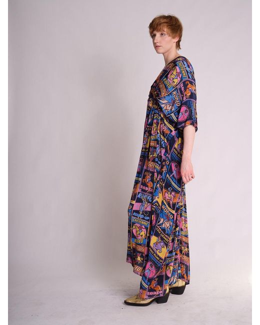 Any Old Iron Blue Rodeo Kaftan Dress