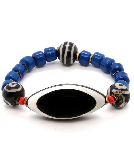Ebru Jewelry Third Eye Blue Tibetan Bracelet