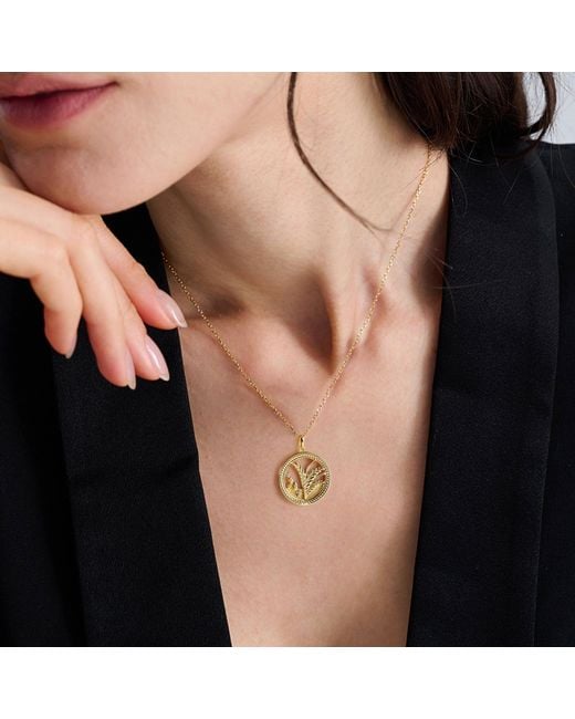 Vanimy Metallic Parable Of The Sower Pendant Necklace