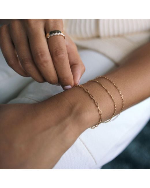 Herself Collections Metallic Fairmined Bleeker Street Chain Bracelet
