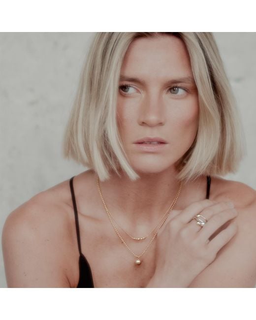 Tory Long Metallic The Mini Orb Necklace