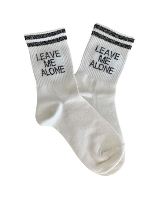 HIGH HEEL JUNGLE by KATHRYN EISMAN Gray Leave Me Alone Sock
