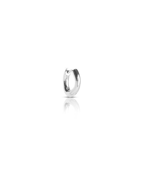 Kasun White Smile Hoop Earrings – July – Ruby –