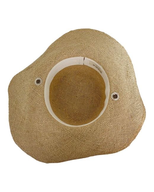 Romer Millinery Pink Neutrals Floppy Brim Hemp Rope Sun Hat With Multi Ties