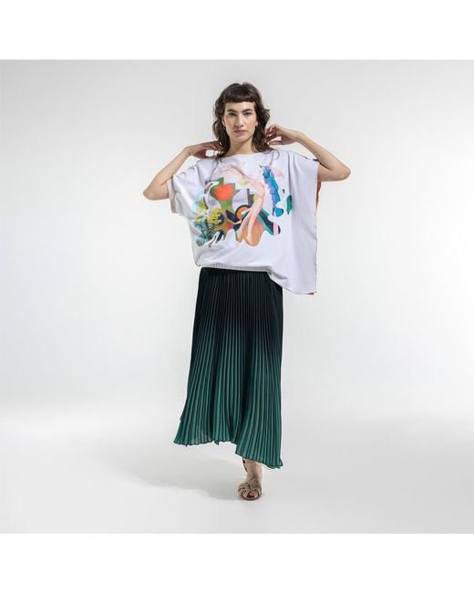 ARTISTA Blue Jump Asymmetric Top