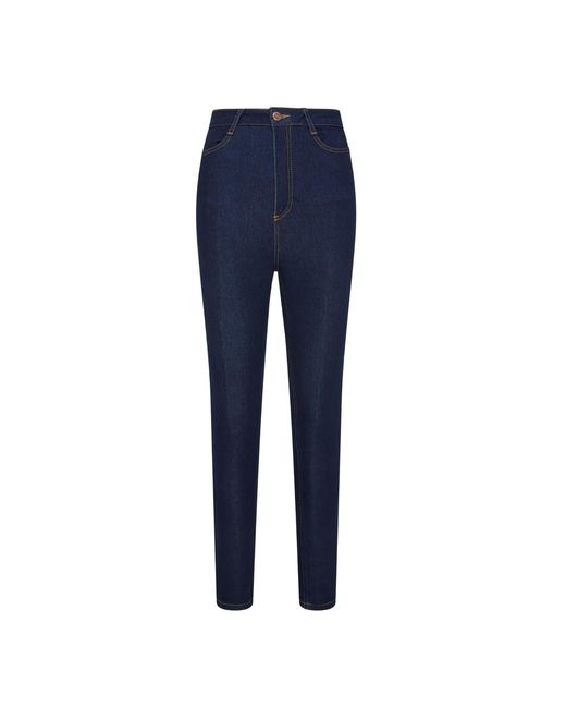 I AM DENIM Blue Above & Beyond Extra Tummy Friendly High Waist Skinny Jeans