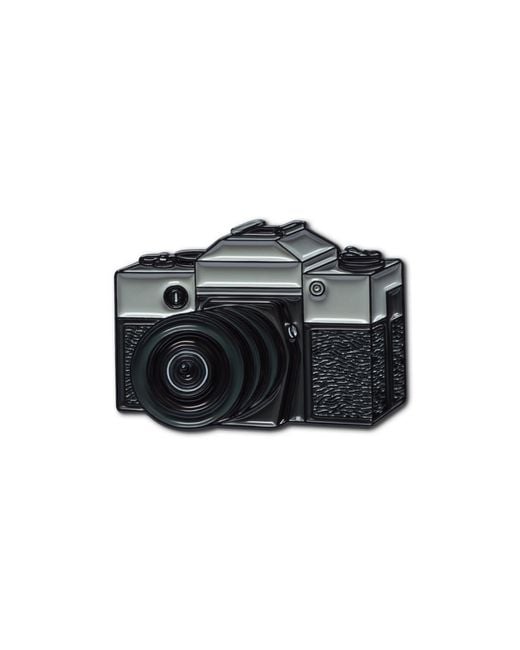 Make Heads Turn Black Enamel Pin Film Camera