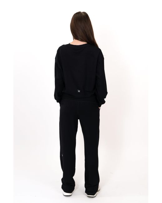 On/Off Essentials Black The Solace Crew Neck Pullover