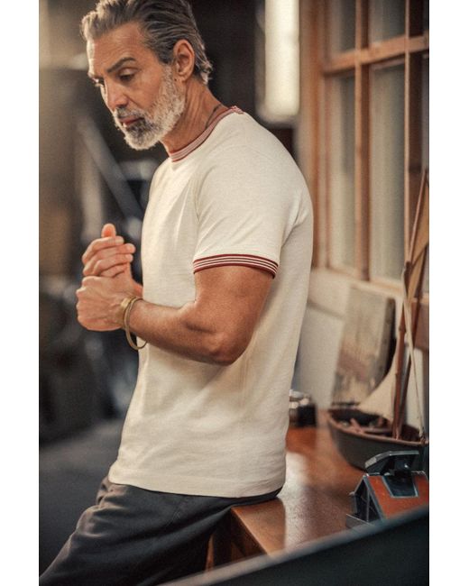 &SONS Trading Co Natural Neutrals Fontana T-Shirt Raw for men