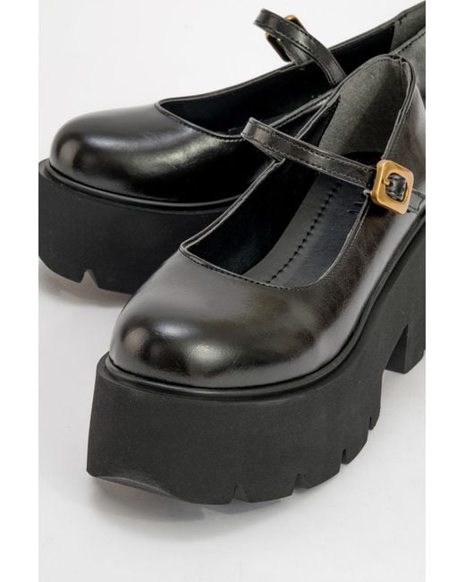 Prologue Shoes Black Linley Platform Loafer